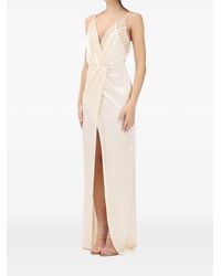 Elisabetta Franchi - Carpet Dress With Embroidered Crystals - Lyst