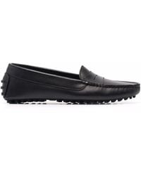 SCAROSSO - Ashley Leather Loafers - Lyst