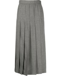 Thom Browne - Jupe Mi-Longue À Design Plissé - Lyst