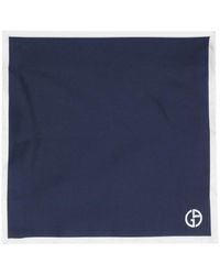 Giorgio Armani - Logo-print Silk Handkerchief - Lyst