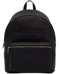Love Moschino - Logo-Embossed Front-Zip Backpack - Lyst
