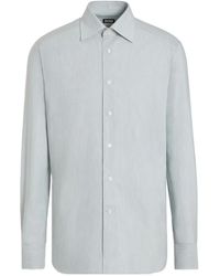 ZEGNA - Point-Collar Long-Sleeves Shirt - Lyst