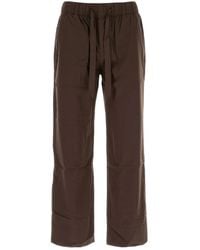 Tekla - Popeline Pyjamabroek Met Trekkoord - Lyst