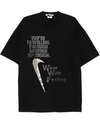 COMME DES GARÇON BLACK - プリント Tシャツ - Lyst