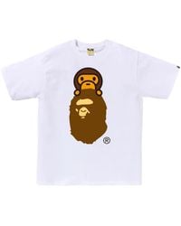 A Bathing Ape - Monkey Graphic T-Shirt - Lyst