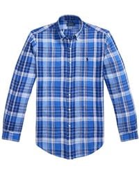 Polo Ralph Lauren - Plaid Linen Shirt - Lyst