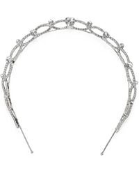 Jennifer Behr - Charlene Crystal-Embellished Tiara - Lyst