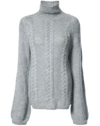 Voz - Cable-Knit Turtleneck Jumper - Lyst