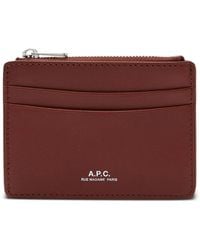 A.P.C. - Zip-Top Cardholder - Lyst