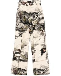 Isabel Sanchis - Pantalones cargo con paisaje estampado - Lyst