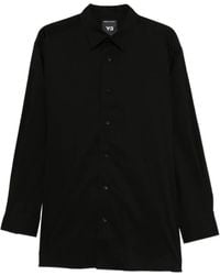 Y-3 - Long-Sleeve Button-Up Shirt - Lyst