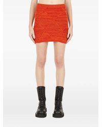 Wynn Hamlyn - Knitted Mosaic Skirt - Lyst