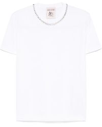 Semicouture - Rhinestone-Embellished T-Shirt - Lyst