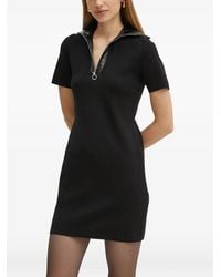 Morgan - Zip Collared Mini Dress - Lyst
