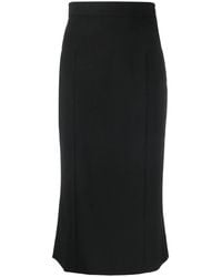 Alberta Ferretti - High-Waisted Pencil Skirt - Lyst