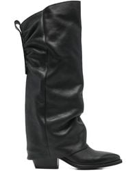 GISÉL MOIRÉ - Bottes Hunter À Talon Et Bout Pointu - Lyst