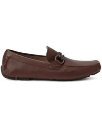 Ferragamo - Gancini-embellished Leather Loafers - Lyst