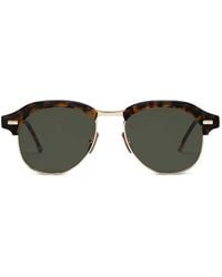 Thom Browne - Tortoiseshell-Effect Pilot Sunglasses - Lyst