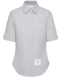 Thom Browne - Oxford Short Sleeve Shirt - Lyst