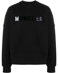 Moncler - Sweatshirt mit Logo-Applikation - Lyst