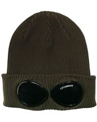C.P. Company - Goggles-detail Ribbed Beanie - Lyst