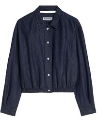 Jil Sander - Elasticated-Hem Cotton Jacket - Lyst