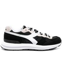 Diadora - Suede Panelled Sneakers - Lyst