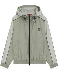 HUGO - Colour-Block Hooded Lightweight Jacket - Lyst