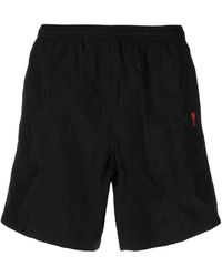 Ami Paris - Bañador con logo bordado - Lyst