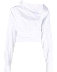 Alexander Wang - Wrap Cotton Shirt - Lyst