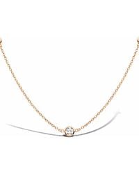 Pragnell - 18Kt Rose Sundance Diamond Pendant Necklace - Lyst