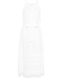 Peserico - Vestido midi con cuello halter - Lyst