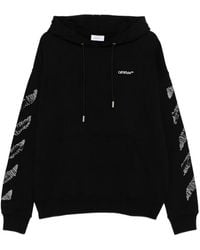 Off-White c/o Virgil Abloh - Scribble-Print Drawstring Hoodie - Lyst