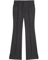 Ami Paris - Mid-rise Flared Trousers - Lyst