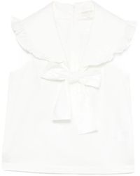 ShuShu/Tong - Ruffled Bow-Detail Top - Lyst