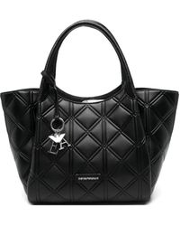 Emporio Armani - Leather Shopping Bag - Lyst