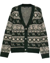 Daily Paper - Patterned-Intarsia Cardigan - Lyst