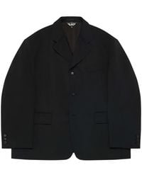COMME DES GARÇON BLACK - Single-Breasted Wool Blazer - Lyst