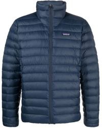 Patagonia - Logo-Patch Feather-Down Jacket - Lyst