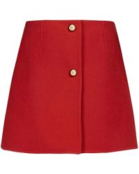 Ferragamo - Cashmere-Blend A-Line Mini Skirt - Lyst