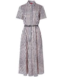 Altuzarra - Kiera Striped Midi Dress - Lyst