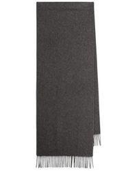 Saint Laurent - Cassandre Embroidered Fringed Scarf - Lyst