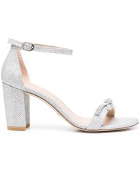 Stuart Weitzman - Nearlynude Crystal-embellished Sandals - Lyst
