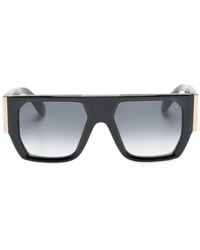 Philipp Plein - Logo-lettering Rectangle-frame Sunglasses - Lyst