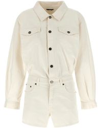 Haikure - Elle Authentic Lax Playsuit Met Knopen - Lyst