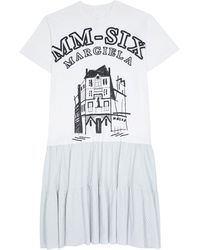 MM6 by Maison Martin Margiela - T-shirt Maxi Dress - Lyst