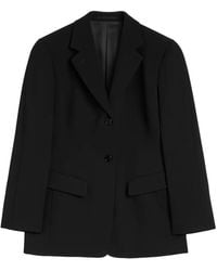 Jil Sander - Wool Sablé Tailored Jacket - Lyst