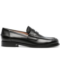 Gianvito Rossi - Round-toe Leather Loafers - Lyst