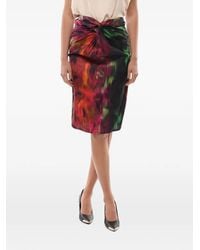Herskind - Midi Erin Knot-Detail Skirt - Lyst