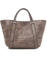 Peserico - Leather Tote Bag - Lyst